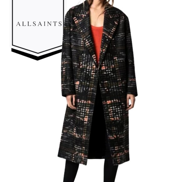 All Saints Jackets & Blazers - ALLSAINTS Double Breasted Lottie Camo Coat/ Jacket. SIZE XS